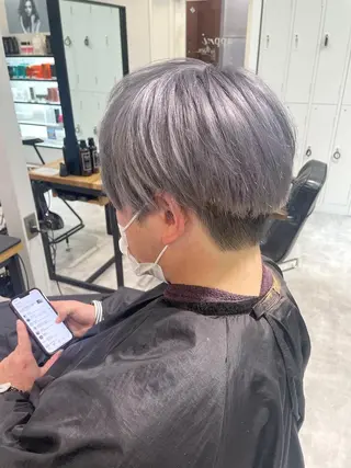 ショート カラー メンズ 田中大星 /ボブ 縮毛矯正のヘアスタイル