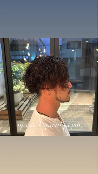 パーマ ヘアアレンジ メンズ 飯島 美海のヘアスタイル