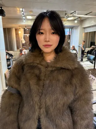 ショート レイヤーカット\ウル フ　chinatsuのヘアスタイル