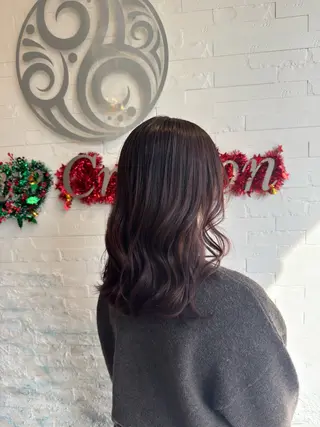 セミロング カラー ブリーチ無しダブル カラー特化/🫧中村のヘアスタイル
