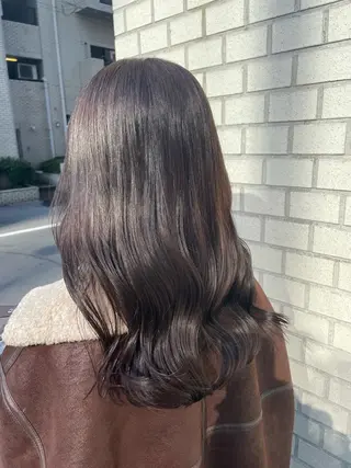 セミロング カラー パーマ ヘアアレンジ ERINA/レイヤー /梅田のヘアスタイル