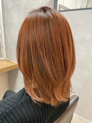 ミディアム カラー 髪質改善×METEO 店長 貞松直也のヘアスタイル