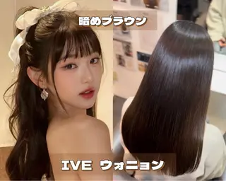 カラー 梅田 ダブルカラー 大畑 蒼空のヘアスタイル