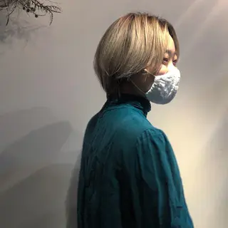 ショート カラー ヘアアレンジ 美容室sand 横浜のヘアスタイル