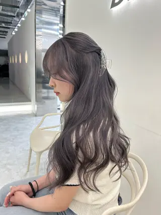 ロング 淡色ラベンダー♡ ニーナ🎀🦙のヘアスタイル