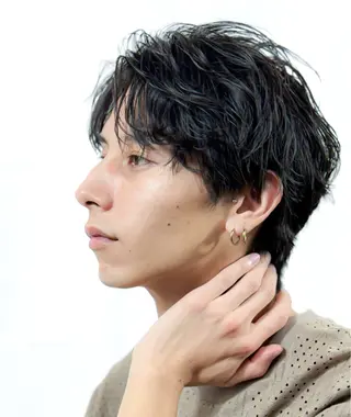 ショート パーマ メンズ SALOWIN名古屋Suite店所属・名古屋のメンズ特化 美容師/わたるのヘアスタイル