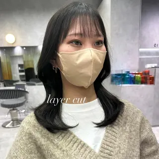 ミディアム カラー fullbloom hair&spa所属・DAIKIベージュ 🍂レイヤーカットのヘアスタイル