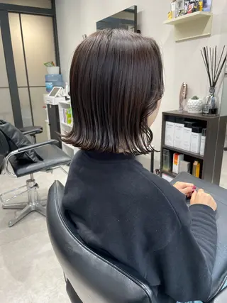 ミディアム カラー 髪質改善will hairdesignのヘアスタイル