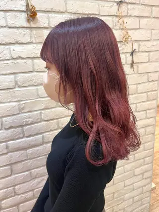 セミロング カラー 🎀野崎 美玖𝜗𝜚˚⋆のヘアスタイル