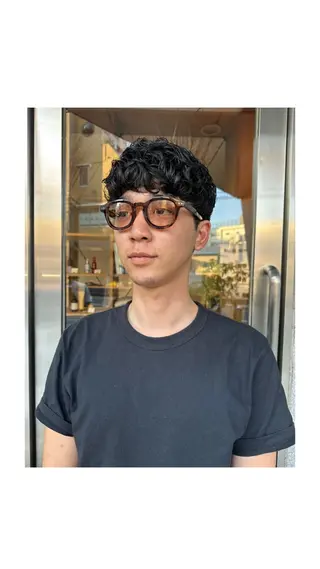 パーマ メンズ 小野 愛花のヘアスタイル