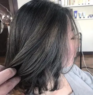 ミディアム カラー 大嶋 宏隆のヘアスタイル