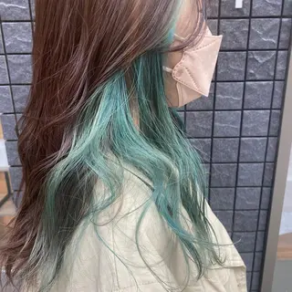 ロング カラー 舟橋 りんかのヘアスタイル