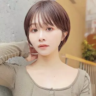 ショート カラー 髪質改善カラーと縮毛矯正/Vel(ベル)新宿店所属・ショート、ボブ特化 似合わせカット美容師のヘアスタイル