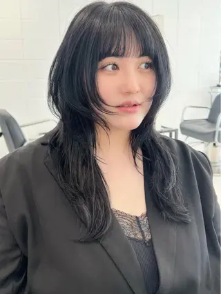 セミロング カラー HARU//原宿🤍 リピート率NO.1のヘアスタイル