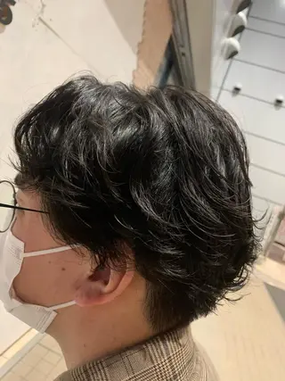 ミディアム パーマ Zina天王寺 CHIAKIのヘアスタイル