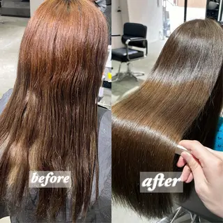ロング カラー 髪質改善大阪/ 酸性縮毛矯正/ゆうとのヘアスタイル
