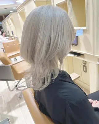 ミディアム カラー 剣持友希/ifh iizuka/高崎のヘアスタイル