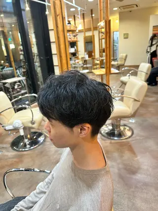ショート パーマ メンズ Lit.自由が丘(SENJYU自由が丘)所属・【髪質改善/美髪】 ⭐️川嶋 陸央⭐️のヘアスタイル