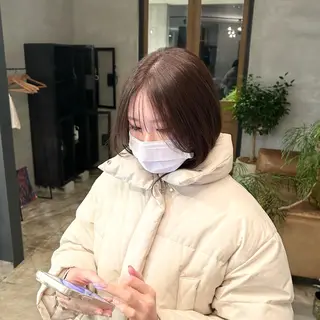 ミディアム カラー hale所属・hale airiのヘアスタイル