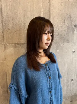 セミロング 🔅透明感カラー切田 はじめ🔆のヘアスタイル