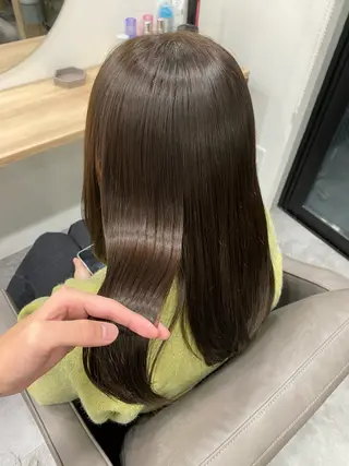 ロング カラー Agu hair TENOE大宮氷川参道店所属・透明感艶感カラー ボブスタイル増田のヘアスタイル