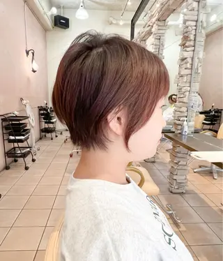 ショート 地毛風ストレート ⚡️下ノ村柊斗⚡️のヘアスタイル