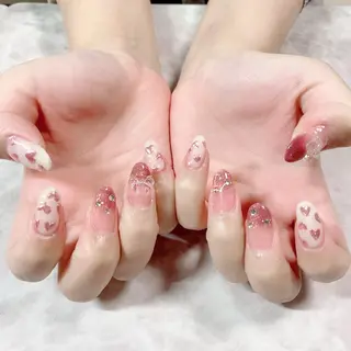 ネイル マジョリカ ブルーのネイルデザイン