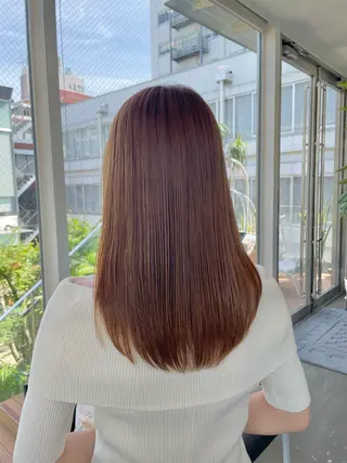 ロング カラー 🍑まき/カット /髪質改善カラー🍑のヘアスタイル