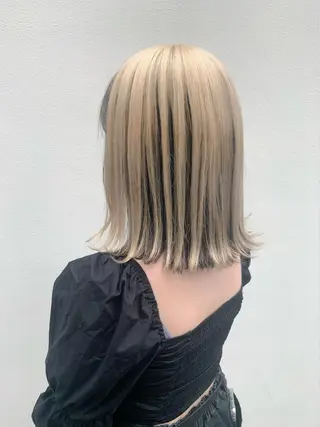 ミディアム カラー ヘアアレンジ 〽️magico/ ウルフDaiki〽️のヘアスタイル