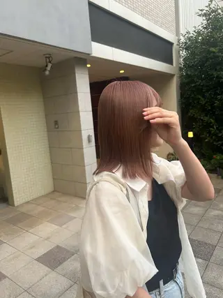 セミロング 中崎町ハイトーン🫧 神崎 源のヘアスタイル