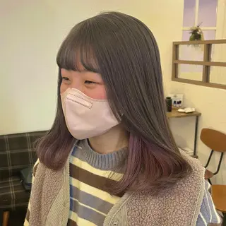 ミディアム カラー 伊藤ゆかり/髪質改善 /透明感カラーのヘアスタイル