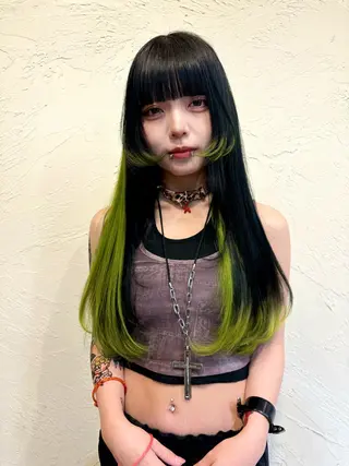 ロング カラー ハイトーン/デザイン カラー/るいのヘアスタイル