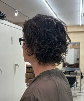 パーマ メンズ ボブ・パーマ特化 🌟フジタのヘアスタイル