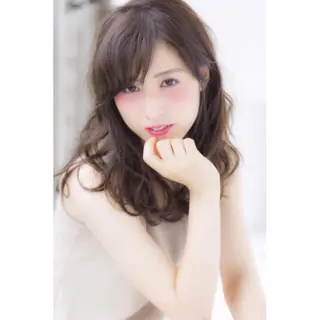 ミディアム セミロング ロング カラー パーマ 韓国ヘア✨グレージュ カラーasamiのヘアスタイル