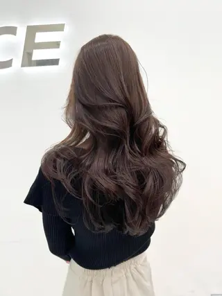 ロング カラー 大人っぽ韓国レディ レイヤー🤍渋谷のヘアスタイル