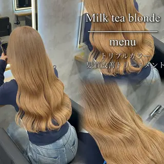 ロング カラー ブリーチなしの達人 🇰🇷KAITOのヘアスタイル