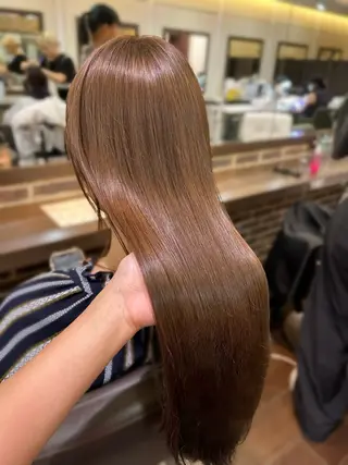 ロング カラー メンズ/艶髪/カラー サクラ🌸のヘアスタイル