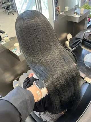 ロング カラー ヘアアレンジ ハイトーン/透明感 髪質改善/rinaのヘアスタイル