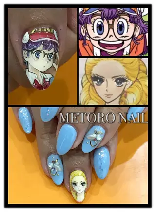 セミロング ネイル METORO NAILのネイルデザイン