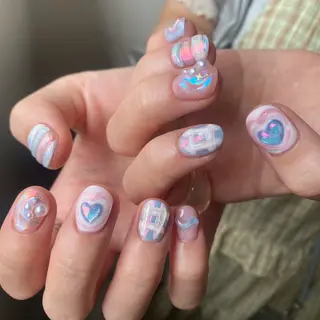 メンズ ネイル akari✨ 韓国風、メンズネイルのネイルデザイン