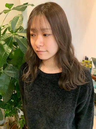 セミロング カラー 中目黒🌼 🌼ハナのヘアスタイル