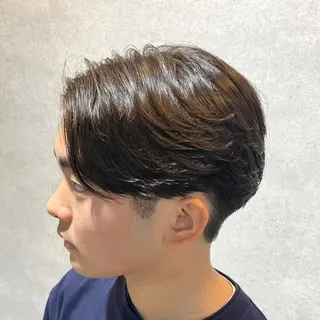 ショート カラー パーマ ヘアアレンジ メンズ 仕上がり満足度No. 1🔥BLUCK🔥のヘアスタイル
