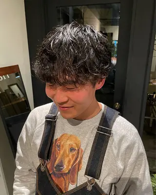 メンズ ボブ／パーマ指名 No. 1🍃れんとのヘアスタイル