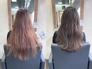 ミディアム カラー FiNbyallure 池袋所属・シアカラー×髪質改善 ミニモ限定/浦前翼のヘアスタイル