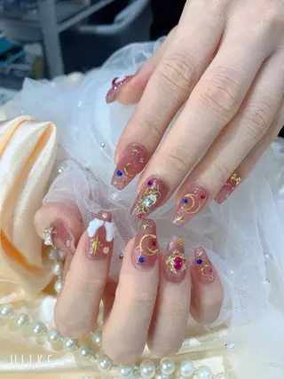ネイル ネイルサロンAiri 長さ出し·シンプルのネイルデザイン