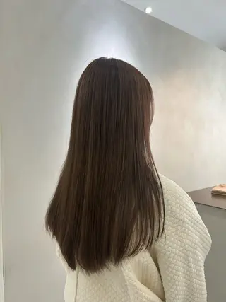 ロング カラー Nanami🧸🤍 ワンカラーモデル募集のヘアスタイル