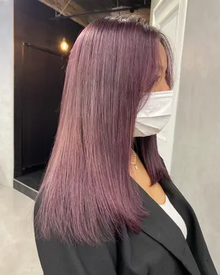 ロング カラー 韓国/ハイトーン/ ボブ🎀MIKU🎀のヘアスタイル