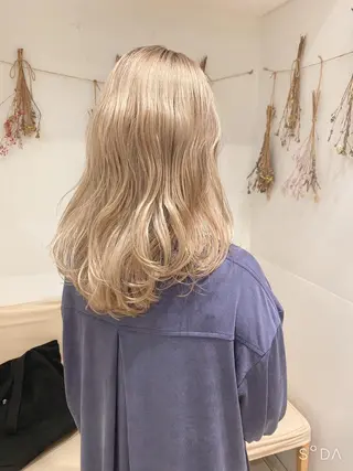 セミロング カラー はだゆうき @hadadan08のヘアスタイル