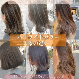 ミディアム カラー パーマ ヘアアレンジ シェアサロン salowin所属・✨ブリーチなし透明感 カラー🥇ユースケのヘアスタイル