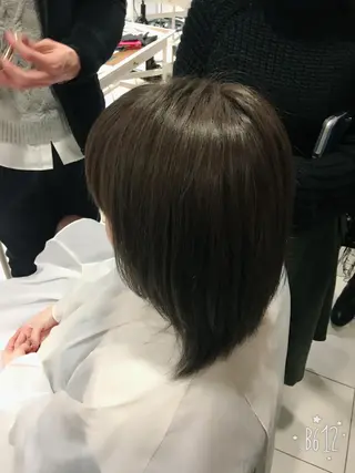 ミディアム カラー ブリーチカラー🌈 嘉名 真樹のヘアスタイル